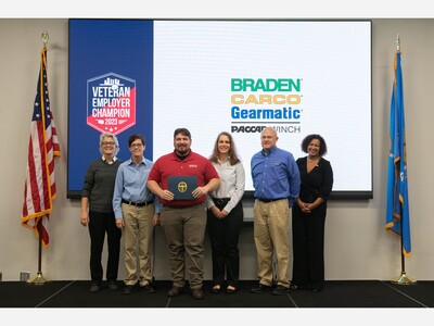 Broken Arrow's Paccar Winch recognized for commitment to veterans