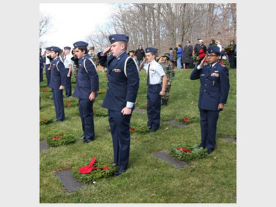 Wreaths Across America Day ceremony at Floral Haven Cemetery