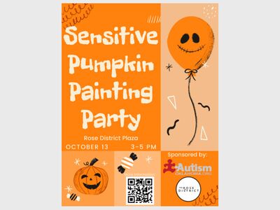 Sensory Sensitive Pumpkin Painting Party